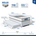 Ver imagem 4 de Cama Box com Auxiliar + Colchão de Molas Ensacadas Double Face Essence Probel Solteiro 88cm
