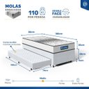 Ver imagem 5 de Cama Box com Auxiliar + Colchão de Molas Ensacadas Double Face Essence Probel Solteiro 88cm