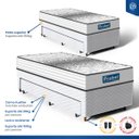 Ver imagem 7 de Cama Box com Auxiliar + Colchão de Molas Ensacadas Double Face Essence Probel Solteiro 88cm