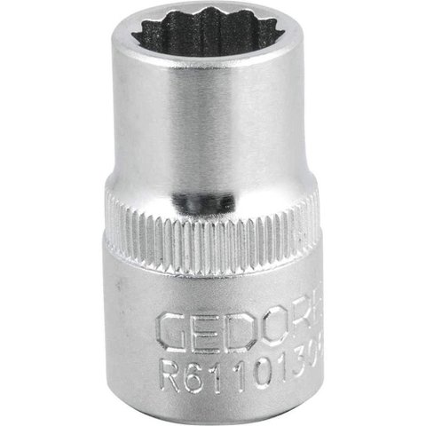 Soquete Estriado com Encaixe de 1-2 13mm Gedore Red Ostenvonder Aço Cromo Vanádio