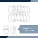 Ver imagem 5 de 1 Cortina Box Banheiro PVC Grossa Antimofo Ilhós Az 140x230