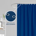 Ver imagem 3 de 1 Cortina Box Banheiro PVC Grossa Antimofo Ilhós Az 140x230
