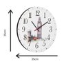 Relógio Redondo 35x35cm Londres 02 BW Quadros - 2