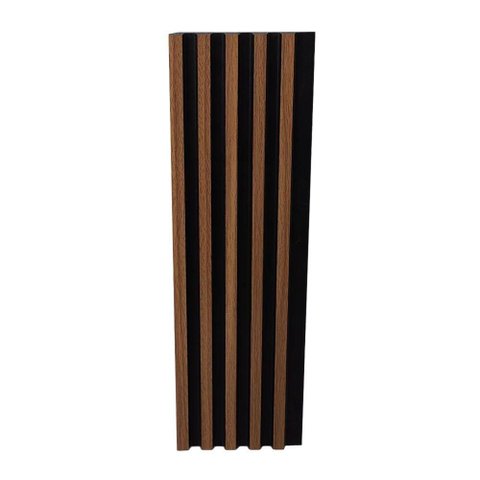 Painel Ripado Painel Ripado 10mm 285cm MDF MDP Fosco Freijó e Preto Finottato
