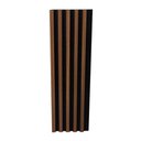 Ver imagem 1 de Painel Ripado Painel Ripado 10mm 285cm MDF MDP Fosco Freijó e Preto Finottato