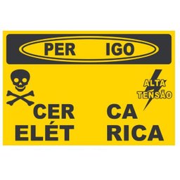 Placa Perigo Cerca Elétrica Alumínio Frente Verso Tam 15x10 - 2