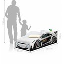 Ver imagem 1 de Cama Carro com Baú Infantil Branco com Colchão