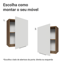 Ver imagem 5 de Armário Aéreo 50cm 1 Porta Rustic/Branco Stella Madesa