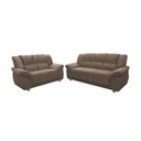 Ver imagem 2 de Conjunto de Sofás 2 e 3 Lugares Suede Bege Cordoba 140cm e 184cm