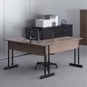 Ver imagem 3 de Mesa de Computador em L com Gaveta Lima Affara Preto