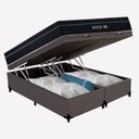 Ver imagem 1 de Cama Box Baú Casal Bipartido 138cm Royal Air com Colchão Molas Ensacadas D33 Antiácaro