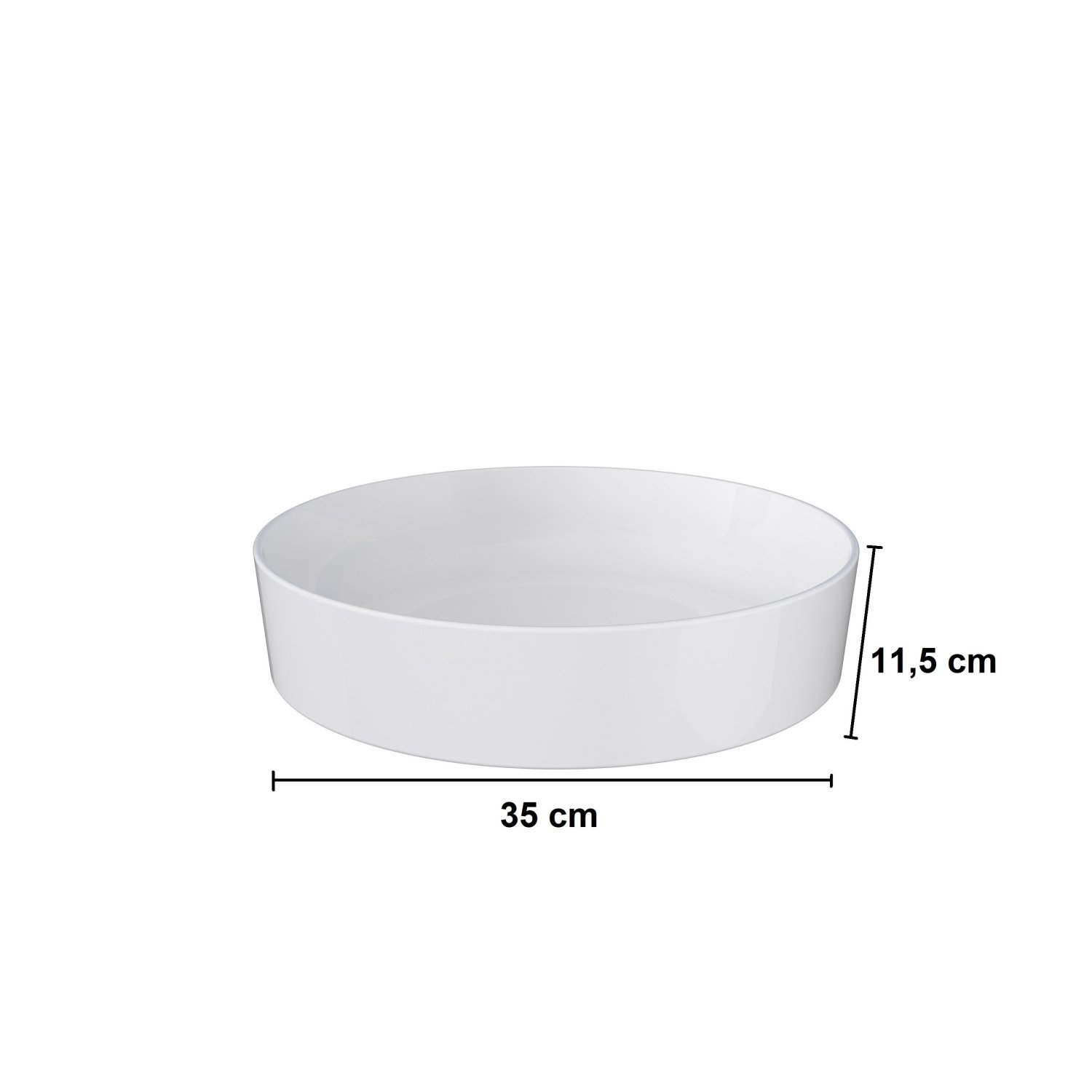 Cuba de Sobrepor para Banheiro em Louça 35cm Taiti Cozimax - 3