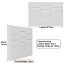 Ver imagem 3 de Cabeceira para Cama Box King 215cm Kauai Bouclé Suave Off White - Sallar Home
