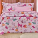 Ver imagem 2 de Jogo de Cama Casal Atlantix 4 Pçs 138x188x30 100% Algodão Cats