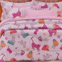 Ver imagem 3 de Jogo de Cama Casal Atlantix 4 Pçs 138x188x30 100% Algodão Cats