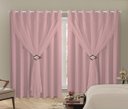 Ver imagem 2 de Cortina Blackout PVC 2,00m X 2,50m Com Voil Rosa