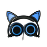 Fone Ouvido Headphone Orelha Gato com LED Hf-C22 Preto/Azul - 2