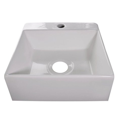 Cuba para Banheiro em Mármore Sintético 35x37cm Cubo Cozimax