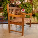 Ver imagem 3 de Banco de Jardim Namoradeira 2 Lugares Com Cera