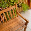 Ver mais imagens de Banco de Jardim Namoradeira 2 Lugares Com Cera