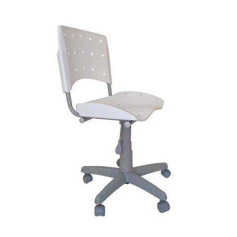 Cadeira Giratoria Ergoplax Secretaria BC - Branco