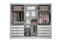 Ver imagem 3 de Guarda Roupa Casal 6 Portas 8 Gavetas - Maldivas Ripado-branco - Móveis Novo Horizonte