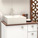 Ver imagem 3 de Cuba para Banheiro em Mármore Sintético 30cm Cubo Fit Cozimax