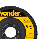 Ver imagem 1 de Caixa com 10 Discos de Lixa Flap 4.1/2" Grão 60 Vonder