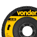 Ver imagem 4 de Caixa com 10 Discos de Lixa Flap 4.1/2" Grão 60 Vonder