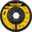 Ver imagem 2 de Caixa com 10 Discos de Lixa Flap 4.1/2" Grão 60 Vonder