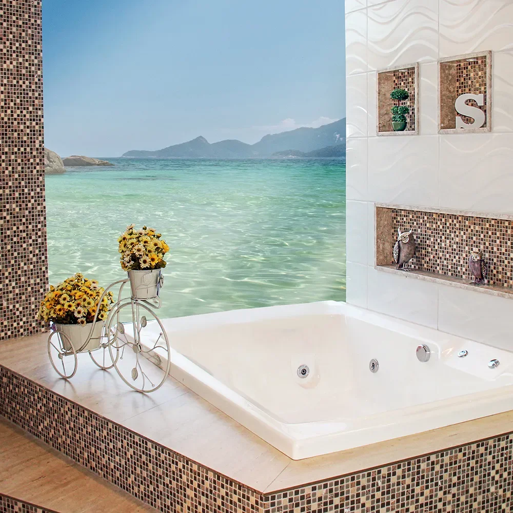 Banheira Hidromassagem Astra Prima Maggiore Luxo 170cmx120cmx44cm - 04 Jatos Branco Gel-Coat P3 sem - 5