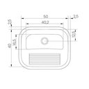 Ver imagem 2 de Tanque de Encaixe para Embutir Hera 34l em Aço Inox Polido 50x40 - Tramontina 94400407