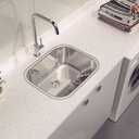 Ver imagem 3 de Tanque de Encaixe para Embutir Hera 34l em Aço Inox Polido 50x40 - Tramontina 94400407