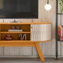 Ver imagem 4 de Rack Tv 55 Pol 136cm Bancada para Sala Rylan Cinamomo/off White M20 - D’Rossi