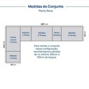 Ver imagem 5 de Guarda Roupa Planejado 7 Peças 1 Nicho com LED Samambaia CabeCasa MadeiraOriginals Marrom/Carvalho