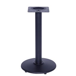 Mesa Zeta em Ferro Preto 75 cm (Altura) com Tampo em MDP Quadrado 80 cm Imbuia - 2