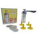 Ver imagem 3 de KIT CONJUNTO DE MAQUINA DE BISCOITOS E COOKIES COMPLETA EM ALUMINIO DECORACAO BISCOITEIRA PARA