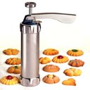 Ver imagem 2 de KIT CONJUNTO DE MAQUINA DE BISCOITOS E COOKIES COMPLETA EM ALUMINIO DECORACAO BISCOITEIRA PARA