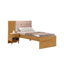 Ver imagem 2 de Cama de Solteiro Ripada 103,6cm Lady Marrom/Nature/Bege