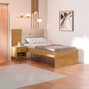 Ver imagem 1 de Cama de Solteiro Ripada 103,6cm Lady Marrom/Nature/Bege