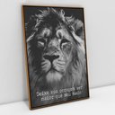Ver imagem 1 de Quadro Motivacional em Telas Canvas Maior Que Seu Medo TaColado Moldura Flutuante 4,5cm Freijó 120 x