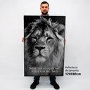 Ver imagem 2 de Quadro Motivacional em Telas Canvas Maior Que Seu Medo TaColado Moldura Flutuante 4,5cm Freijó 120 x