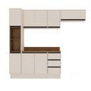 Ver imagem 2 de Cozinha Completa Koya 8 Portas 3 Gavetas 40250048 Creme - Politorno