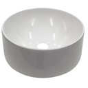 Ver imagem 1 de Cuba para Banheiro em Mármore Sintético 35cm Domo Cozimax Branco