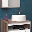 Ver imagem 3 de Cuba Para Banheiro em Mármore Sintético 35cm Domo Cozimax