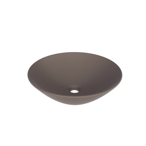 Cuba para Banheiro em Louça 35,5cm Cuia Marrom