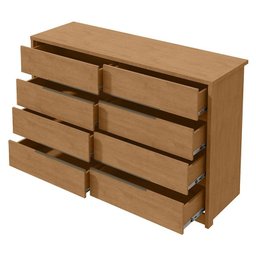 Cômoda Gaveteiro Urban Amêndoa Clean - Lopas - 4