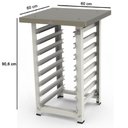 Ver imagem 2 de Kit Forno Elétrico Progás Turbo Fast Oven 127v com Mesa Prp-004 G2 e 8 Bandejas Imeca