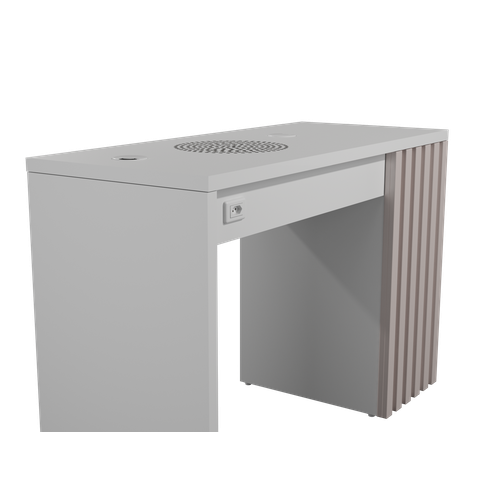 Mesa Nails Rubi Ripado 117x50 Cm com Aspirador