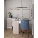 Ver imagem 3 de Mesa Nails Rubi Ripado 117x50 Cm com Aspirador